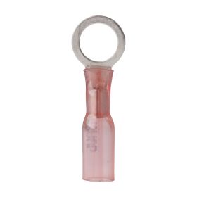 Ancor 22-18 5/16 Ring Terminal Heat Shrink Red 25 Pack
