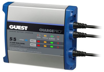 Guest 2711A 10A 2 Bank 120V Input Battery Charger