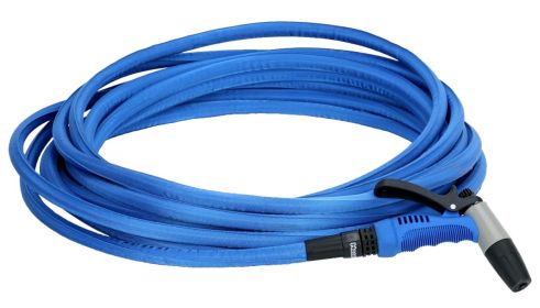 HoseCoil 25ft Blue Flexible Hose Kit with Rubber Tip Nozzle