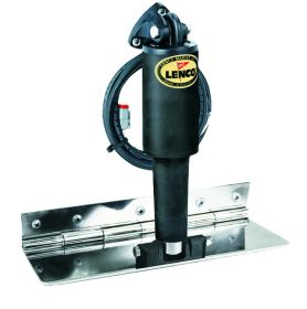 Lenco 4inx12in Limited Space Trim Tab Kit 12v Polished Finish