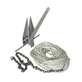 Lewmar 7LB LFX Anchoring Kit with 10ft G4 1/4in Chain 150ft 1/2in 8-Plait Line