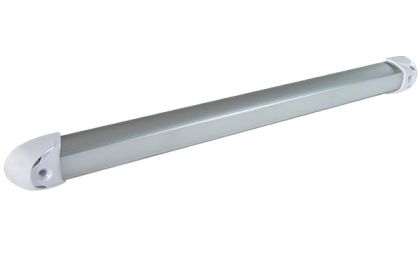 Lumitec RAIL2 12in Rail Light White/Red/Blue LED Brushed Finish 12/24v