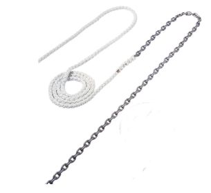 Maxwell 15ft of 1/4in HT Chain Splice to 150ft of 1/2in Nylon Brait Line