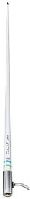 Shakespeare 5101 White 8ft 6dB VHF Antenna Chrome Ferrule 15ft RG58 Cable