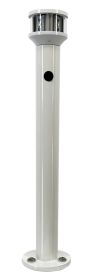 Seaview 36in White Light Post With LTBLED12 Nav Light