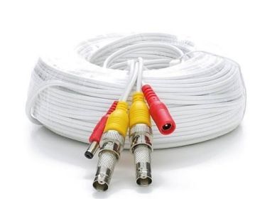 25ft RG59 Siamese Cable BNC Males And Power Leads