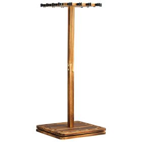 16 Pole Fishing Rod Holder Wood Fishing Rack for Garage 360Â° Rotate Floor Stand