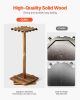 16 Pole Fishing Rod Holder Wood Fishing Rack for Garage 360Â° Rotate Floor Stand
