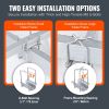 VEVOR Marine Trailer Guide Set, 48'' Flexibly Adjustable Poles, Pair of Steel Supports with PVC Coating, Ideal for Ski, Fishing